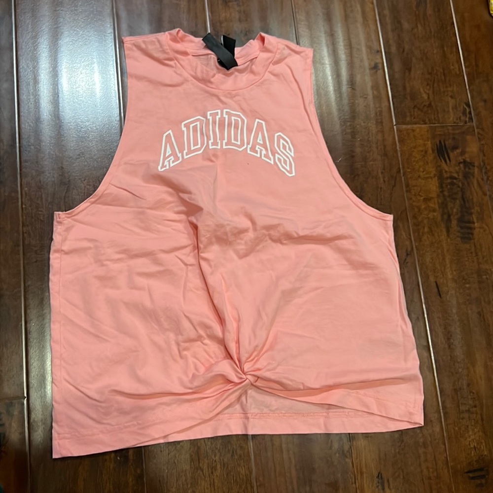 Adidas muscle pink Tshirt